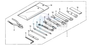 XL650V TRANSALP drawing TOOLS