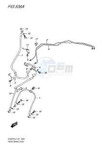 DL650X ABS V-STROM EU drawing FRONT BRAKE HOSE