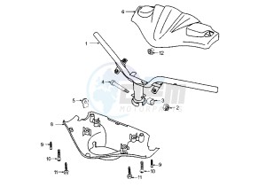 X–FIGHT - 50 cc drawing STEERING HANDLE