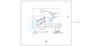 CB600FA9 France - (F / ABS CMF 25K) drawing HEATED GRIP ATT.