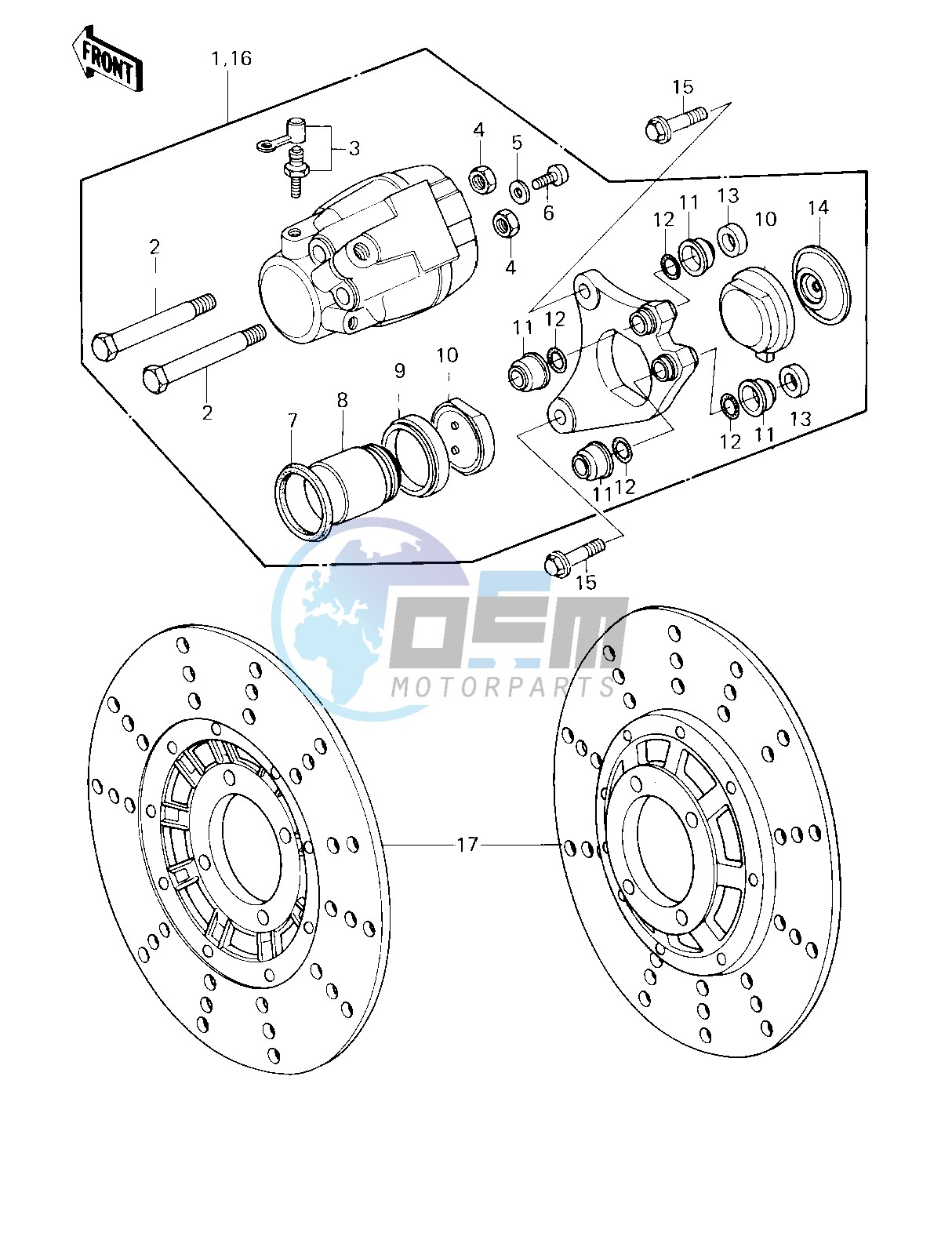 FRONT BRAKE -- 80 D3- -