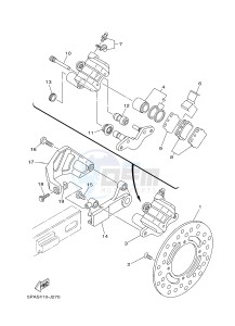 YZ85LW (1SN7 1SN9 1SP7 1SP9) drawing REAR BRAKE CALIPER