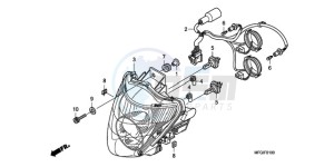 CB600FA France - (F / CMF 25K) drawing HEADLIGHT