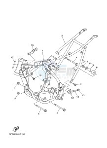 YZ85 YZ85LW (1SN4 1SN6 1SP4 1SP6) drawing FRAME