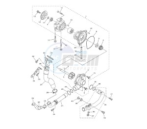 YZF R1 1000 drawing WATER PUMP