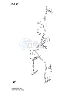 AN650Z ABS BURGMAN EXECUTIVE EU drawing FRONT BRAKE HOSE