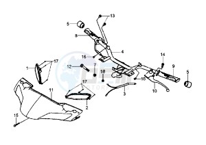 HD EU2 - 200 cc drawing HANDLEBAR