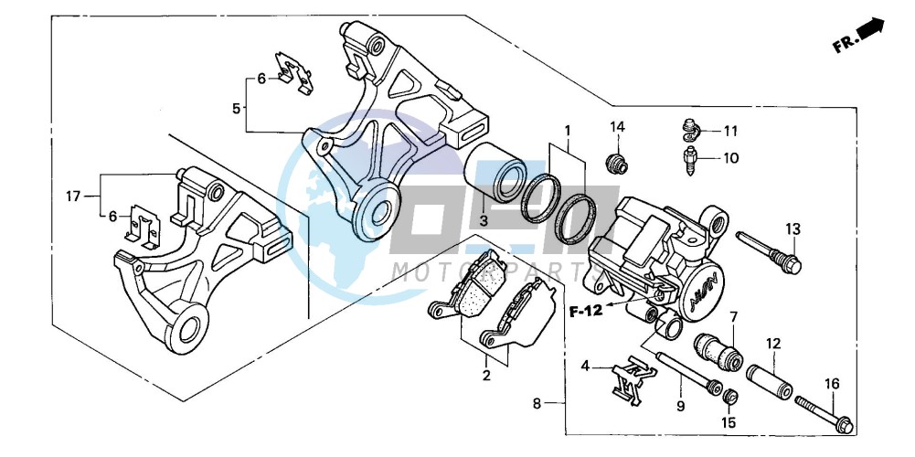 REAR BRAKE CALIPER