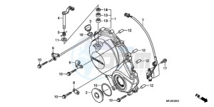 CBR600RA9 Europe Direct - (ED / ABS MME) drawing RIGHT CRANKCASE COVER (CBR600RR9,A/RA9,A)