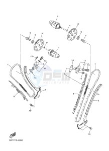 XVS950A (26P6) drawing CAMSHAFT & CHAIN