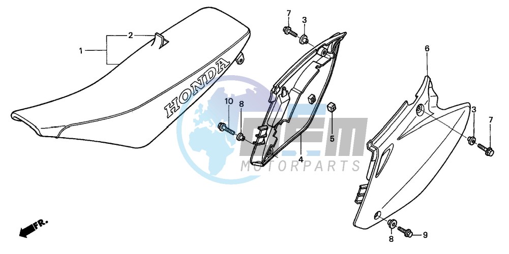 SEAT/SIDE COVER (CRF450R2,3,4)