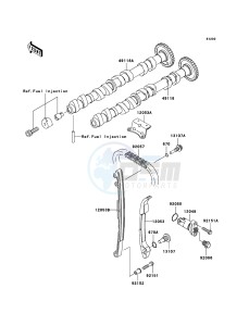 Z750S ZR750-K1H FR GB XX (EU ME A(FRICA) drawing Camshaft(s)/Tensioner