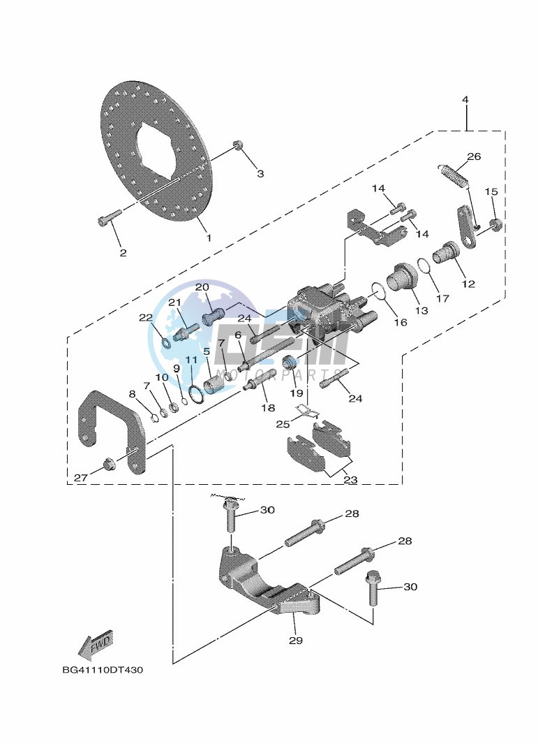 REAR BRAKE CALIPER 2