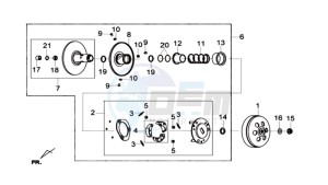 GTS 125I L6 drawing CLUTCH