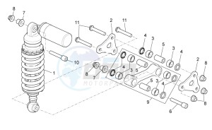 RSV 4 1000 APRC Factory ABS USA drawing Rear Shock absorber