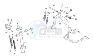 Scarabeo 250 Light e3 drawing Stand