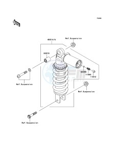 Z1000_ABS ZR1000C8F FR GB XX (EU ME A(FRICA) drawing Shock Absorber(s)