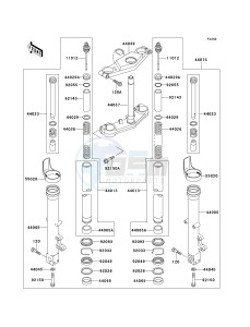 ZX 600 E [NINJA ZX-6] (E7-E9) [NINJA ZX-6] drawing FRONT FORK