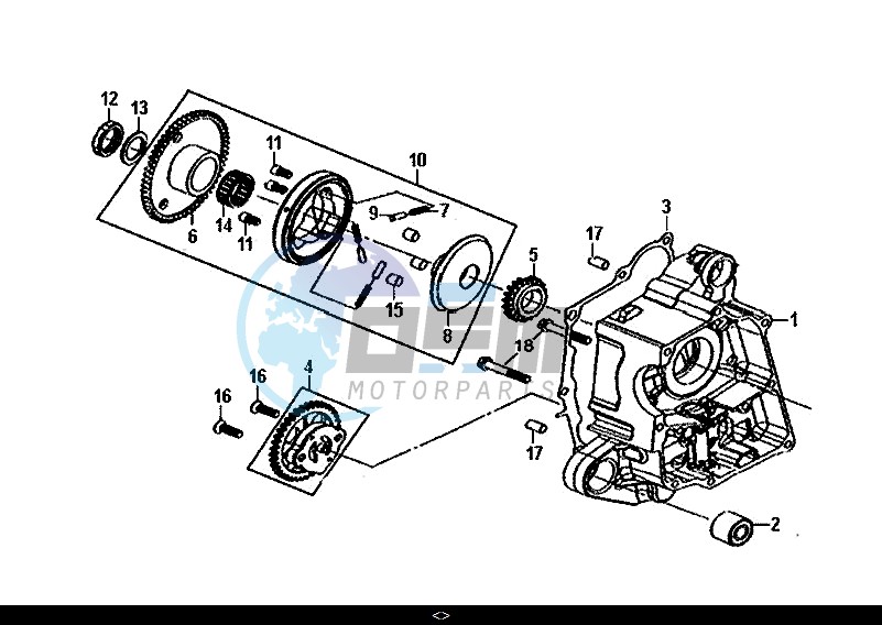 R CARNK CASE-OIL PUMP ASSY