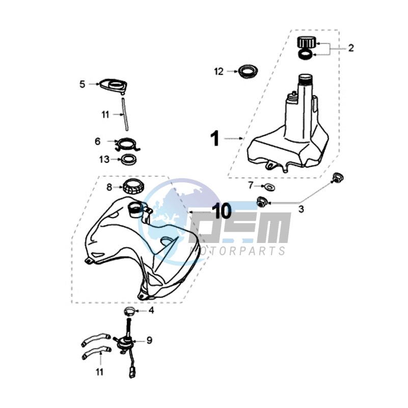 TANK AND FUEL PUMP