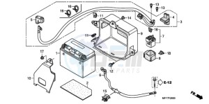 XL700V9 France - (F / CMF SPC) drawing BATTERY