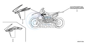 CRF450RD CRF450R Europe Direct - (ED) drawing MARK/STRIPE