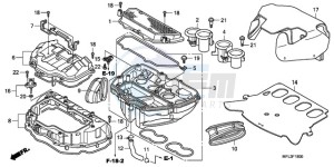 CBR1000RRA France - (F / CMF HRC) drawing AIR CLEANER