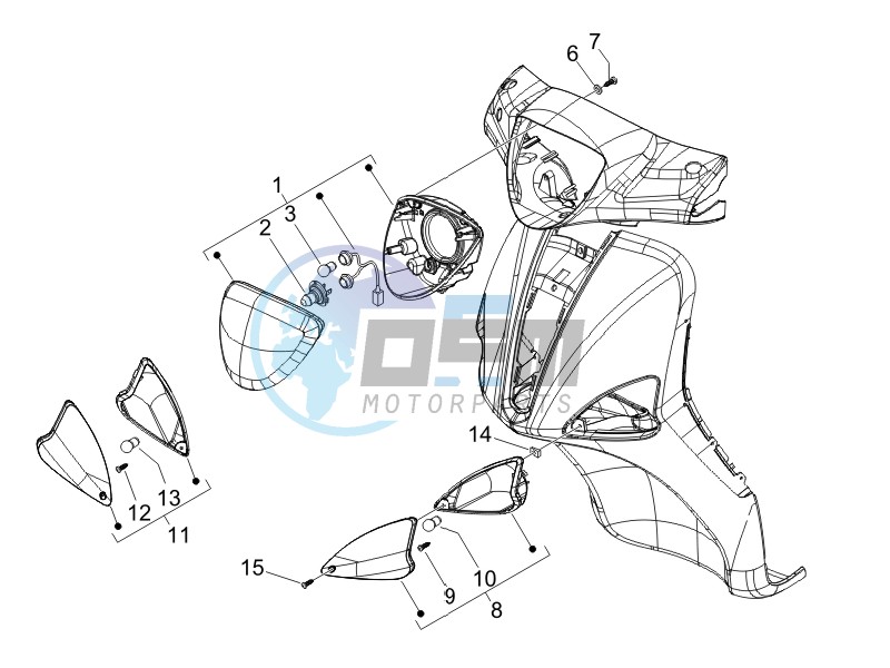 Front headlamps - Turn signal lamps