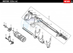 MARATHON-125-E4-AC-SM-WHITE drawing PRE-SELECTOR GEAR