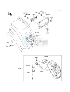 VN 2000 E [VULCAN 2000 CLASSIC] (6F-7F) E6F drawing TAILLIGHT-- S- -