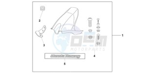 CBR1000RRA BR / HRC drawing HUGGER CANDY TAHTIAN BLUE