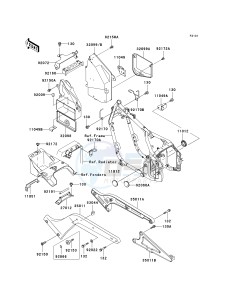 VN 800 B [VULCAN 800 CLASSIC] (B10) B10 drawing FRAME FITTINGS