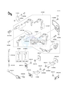 EN 500 C [VULCAN 500 LTD] (C10) C10 drawing IGNITION SWITCH_LOCKS_REFLECTORS