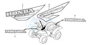 TRX300EX SPORTRAX drawing MARK (TRX300EX'01,'02)