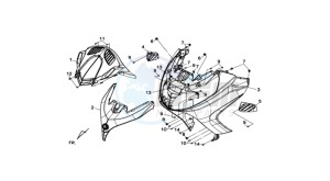 MAXSYM 400 EFI drawing FR PLATE