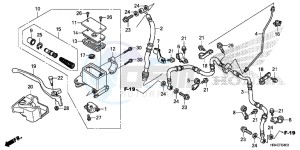 TRX500FM2G TRX500FM Europe Direct - (ED) drawing FRONT BRAKE MASTER CYLINDER