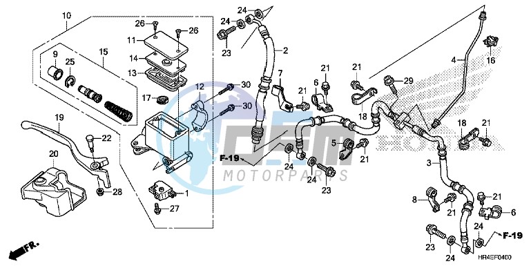 FRONT BRAKE MASTER CYLINDER