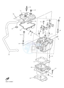 YZ250F (1SMD 1SMF 1SMG 1SMH) drawing CYLINDER