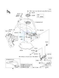 ZX 1000 C [NINJA ZX-10R] (C2) C2 drawing FUEL TANK