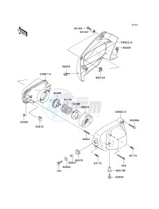 KVF 650 D ([BRUTE FORCE 650 4X4] (D6F-D9F) D7F drawing HEADLIGHT-- S- -