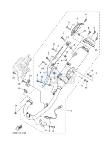 YZ250X (BJ41) drawing EXHAUST