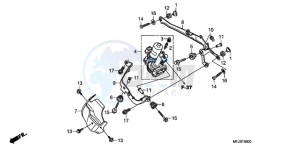 CBR600RAA Australia - (U / ABS) drawing FRONT POWER UNIT (CBR600RA)