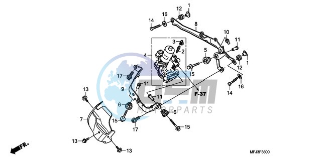 FRONT POWER UNIT (CBR600RA)