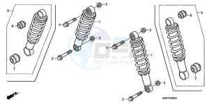 TRX250TM9 Australia - (U) drawing FRONT CUSHION