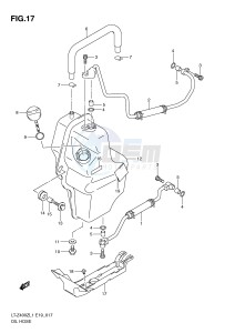 LT-Z400 (E19) drawing OIL HOSE