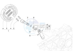 Liberty 50 4t ptt Double disc drawing Rear brake - Brake jaw