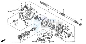 TRX350FM FOURTRAX 350 4X4 drawing FINAL DRIVEN GEAR