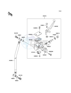 ELIMINATOR 125 BN125A7F GB XX (EU ME A(FRICA) drawing Front Master Cylinder