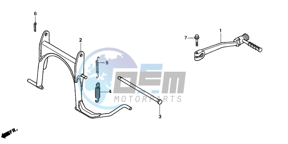 STAND/KICK STARTER ARM