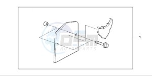 VT750C9 Ireland - (EK / MME) drawing BACKREST PLATE